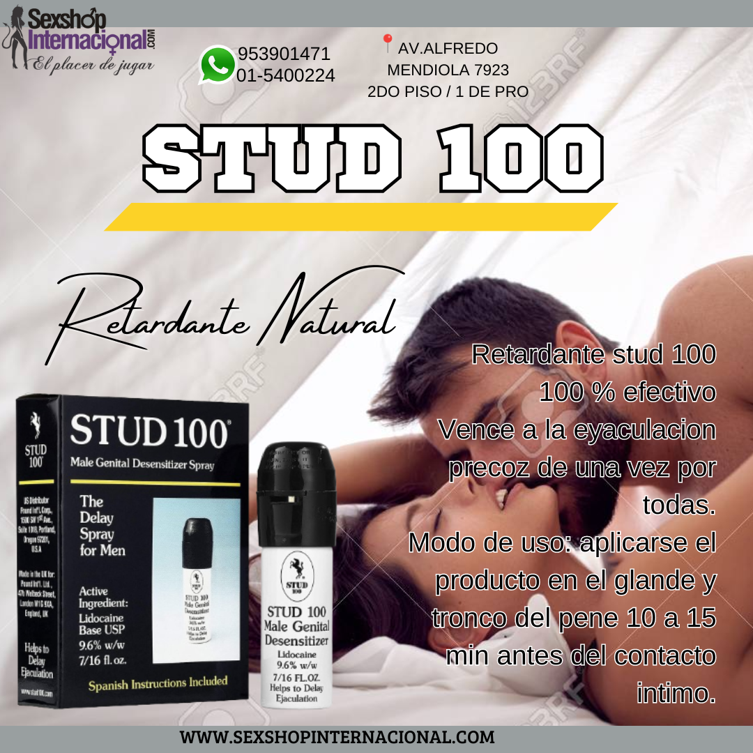 Retardante Stud 100 Eyaculación Precoz